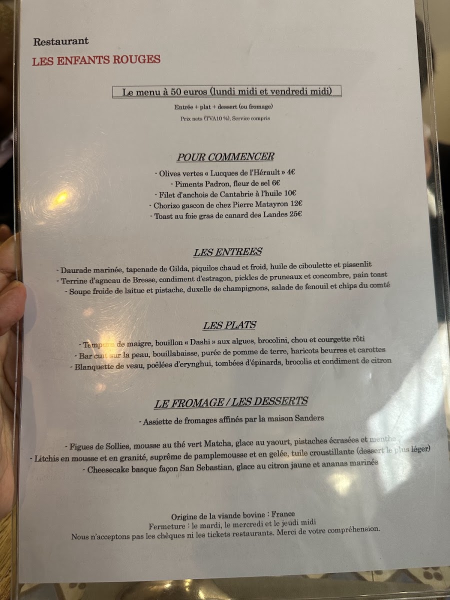 Menu Les Enfants Rouges-6