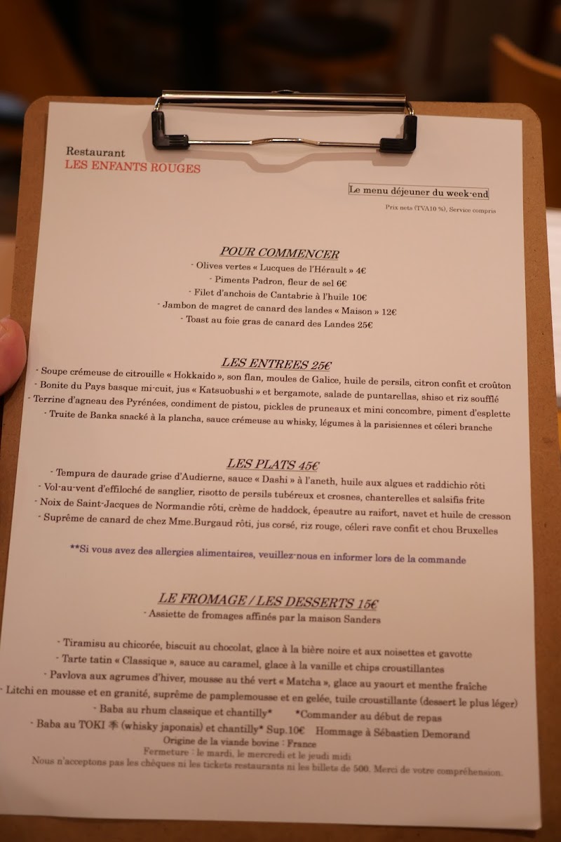 Menu Les Enfants Rouges-7